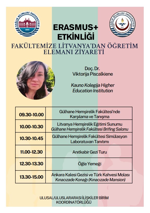 Erasmus + Etkinliği  "Fakültemize Litvanya’dan Öğretim Elemanı Ziyareti" 