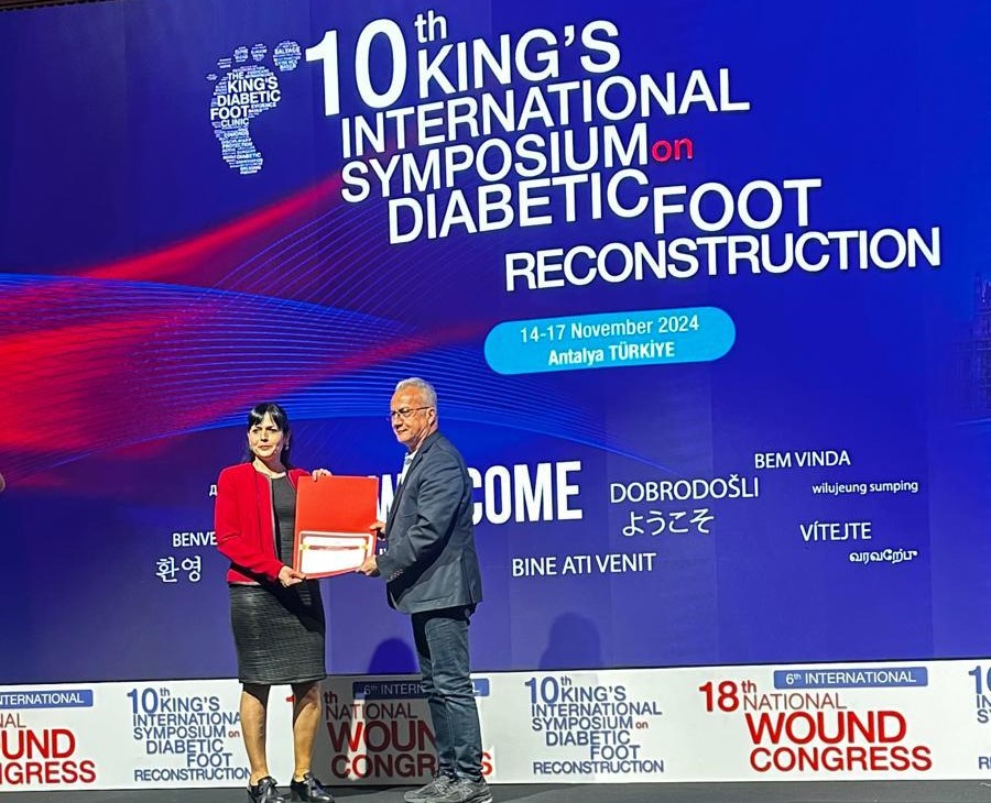 18th National and 6th International Congresses of the Wound Management Assosiacion of Turkey along with the 10th International Symposium of the King's College Hospital London on Diabetic Foot Sözlü Bildiri İkincilik Ödülü