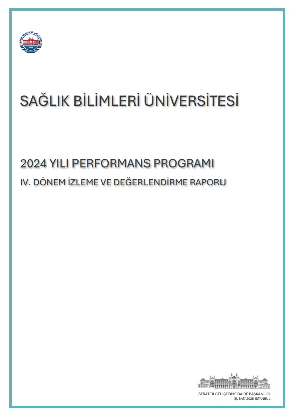 Sağlık Bilimleri Üniversitesi 2024 Yılı Performans Programında yılın üçüncü çeyreği ve son döneminde meydana gelen gerçekleşmeler, kamu mali yönetiminin saydamlık ve hesap verme sorumluluğu ilkeleri gereği kamuoyu ve paydaşlarımızın bilgilerine sunulmuştur.