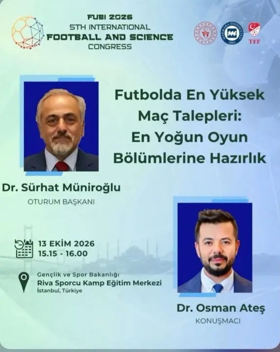 Dekan Yardımcımız Prof. Dr. Recep Sürhat Müniroğlu Futbol Bilim Kongresinde