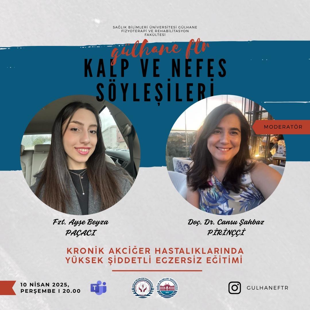 Kalp ve Nefes Söyleşileri- Kronik Akciğer Hastalıklarında Yüksek Şiddetli Egzersiz Eğitimi