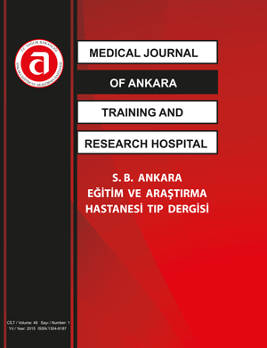 S. B. Ankara Eğitim ve Araştırma Hastanesi Tıp Dergisi