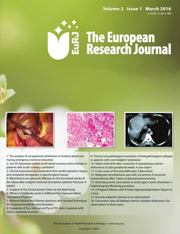 The Europian Research Journal